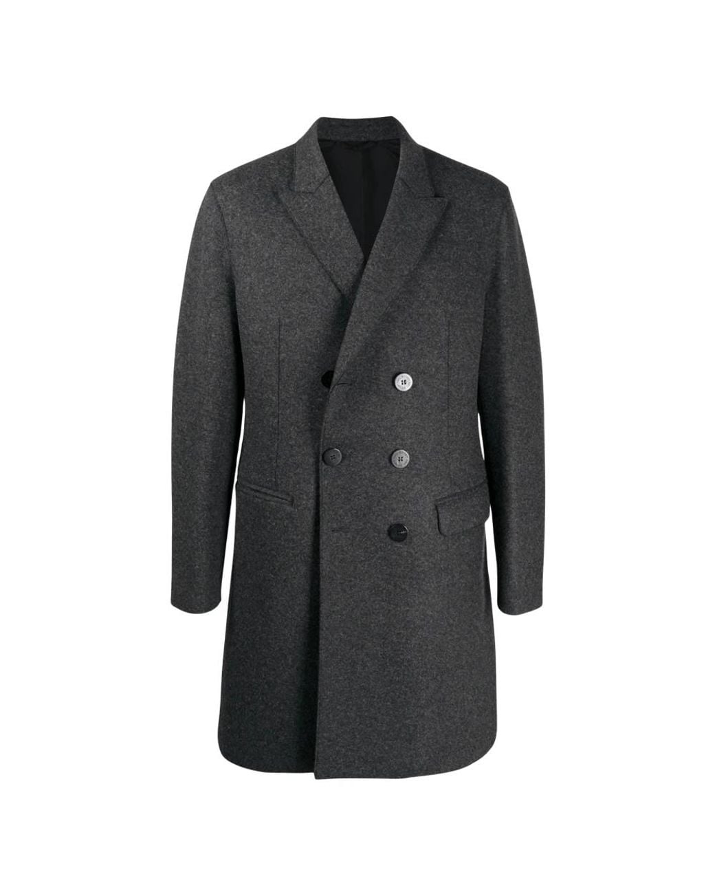 Neil Barrett Black Double-Breasted Coats for men