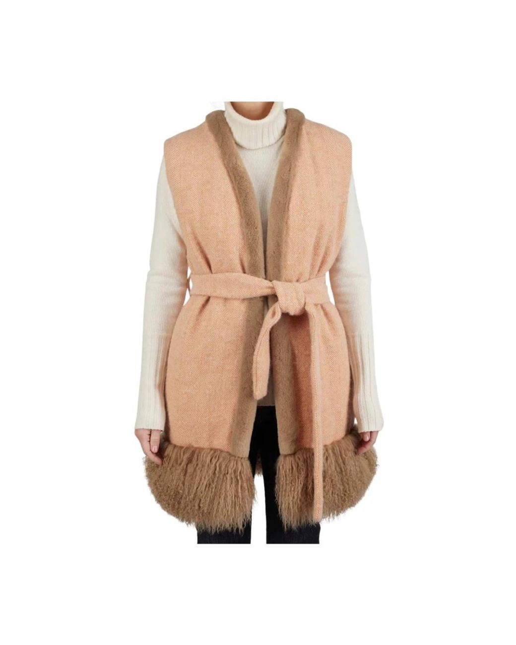 Kiton Natural Nerzmantel