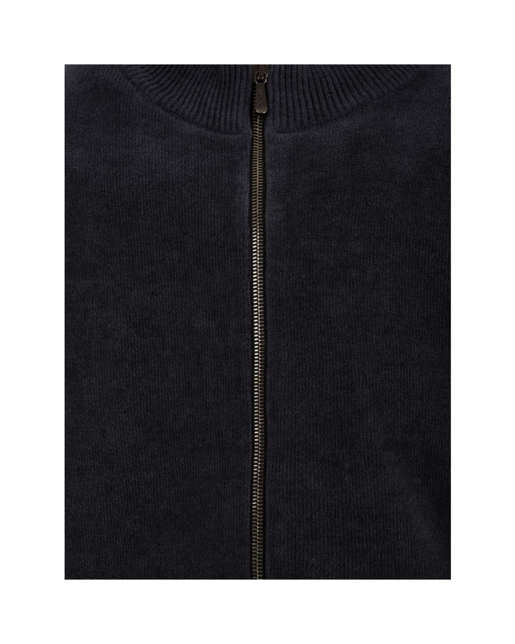 Drumohr Blue Zip-Throughs for men