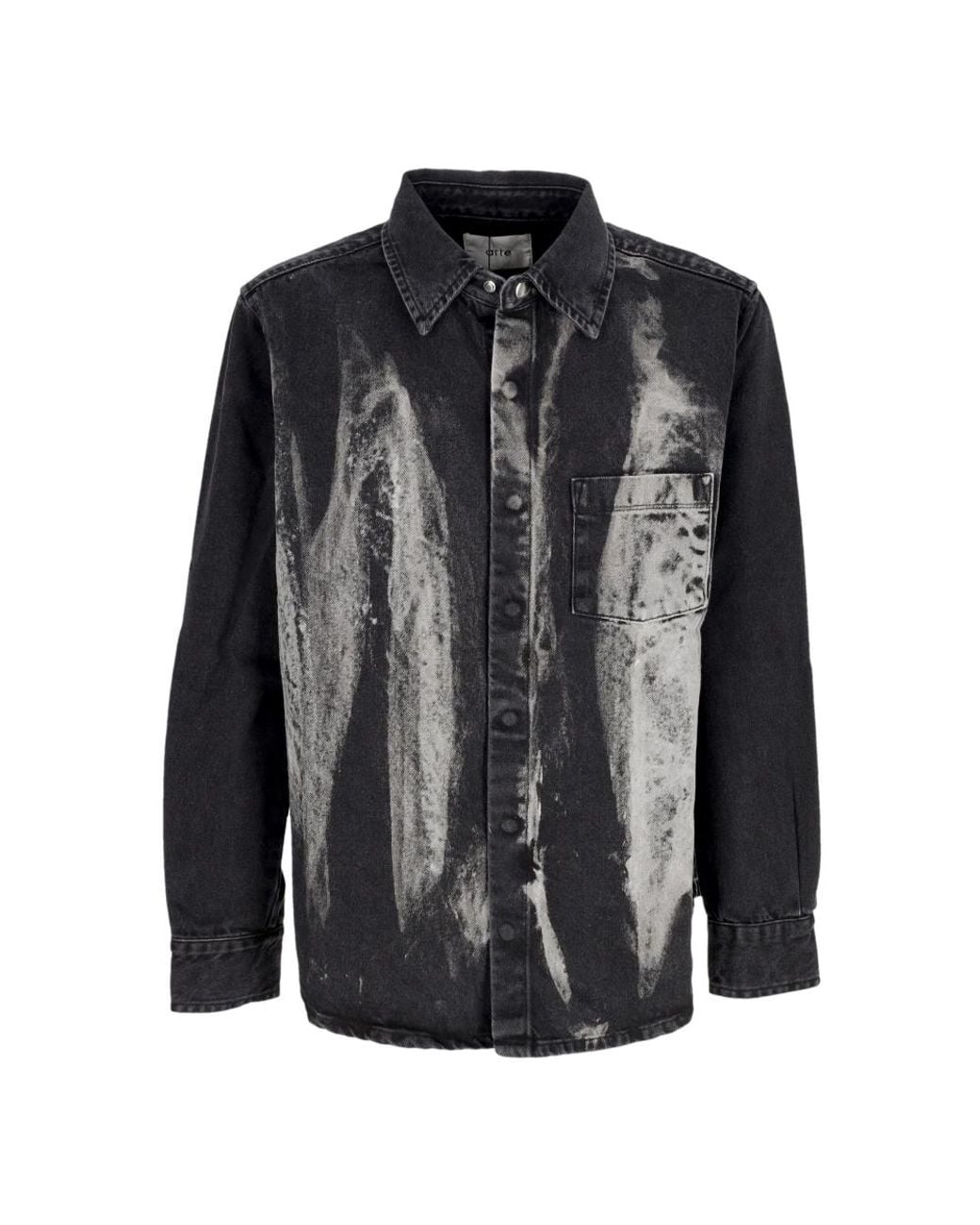 Arte' Black Denim Shirts for men