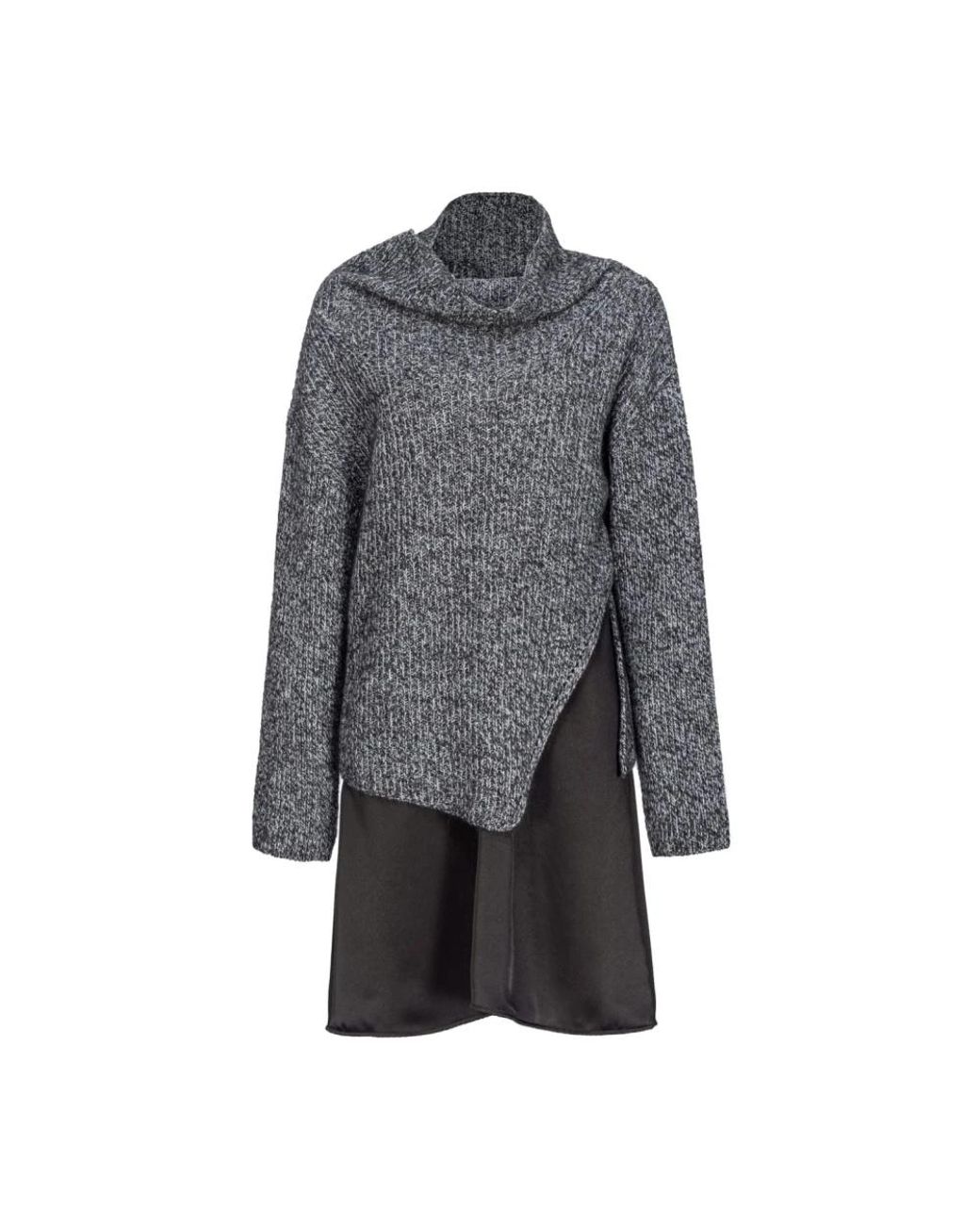 Pinko Gray Knitted Dresses