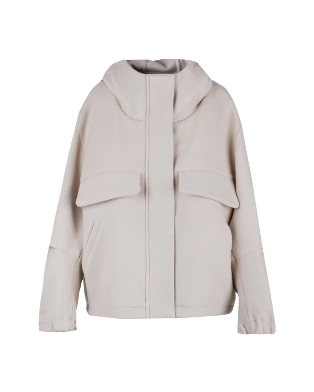 Tela Peplum Jas in het Gray