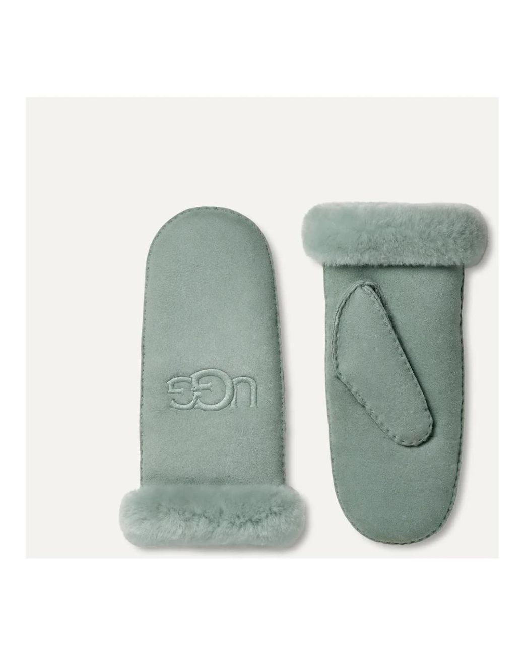 Ugg Sheepskin Embroider Mitten in Green für Herren