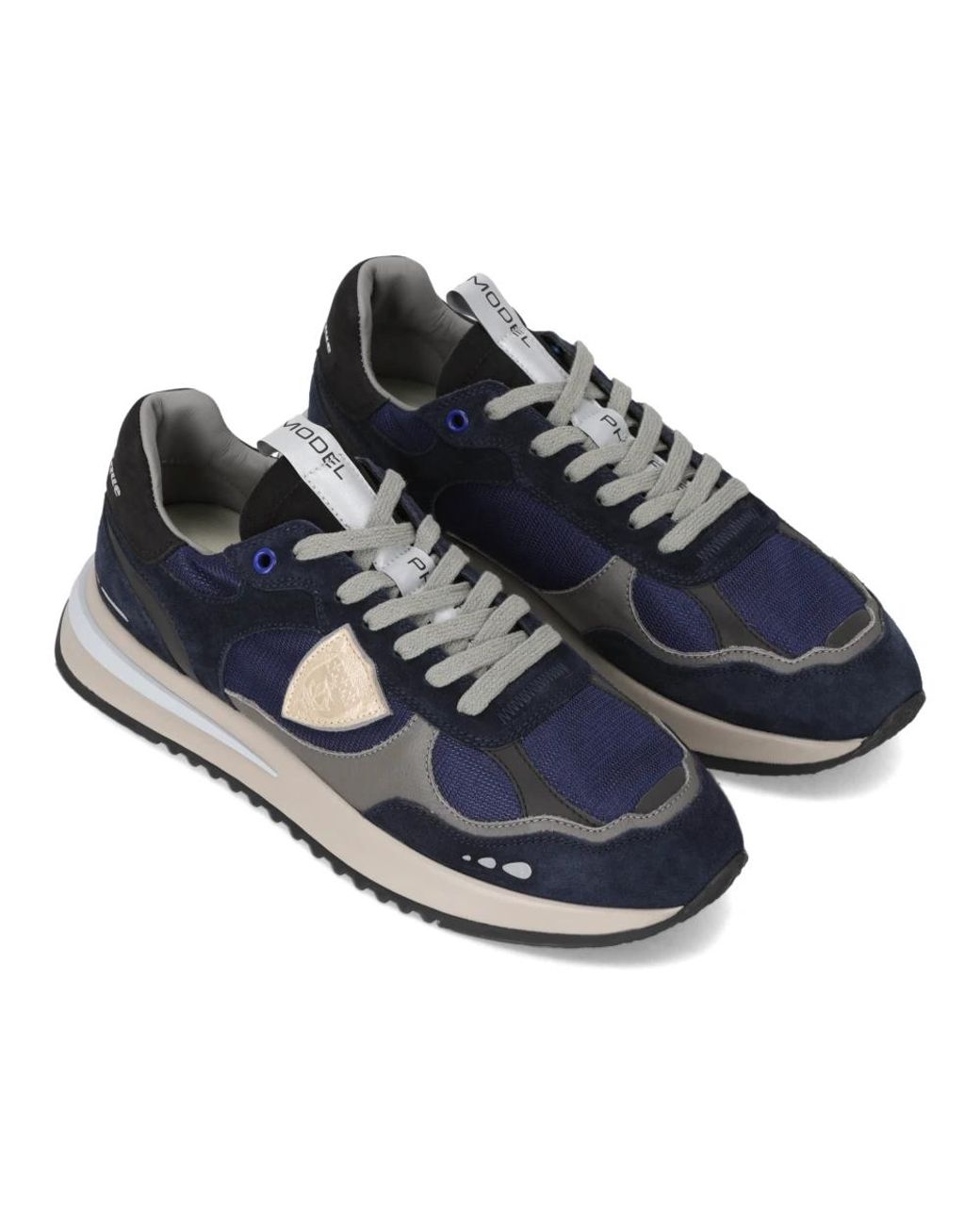 Philippe Model Blue Sneakers for men