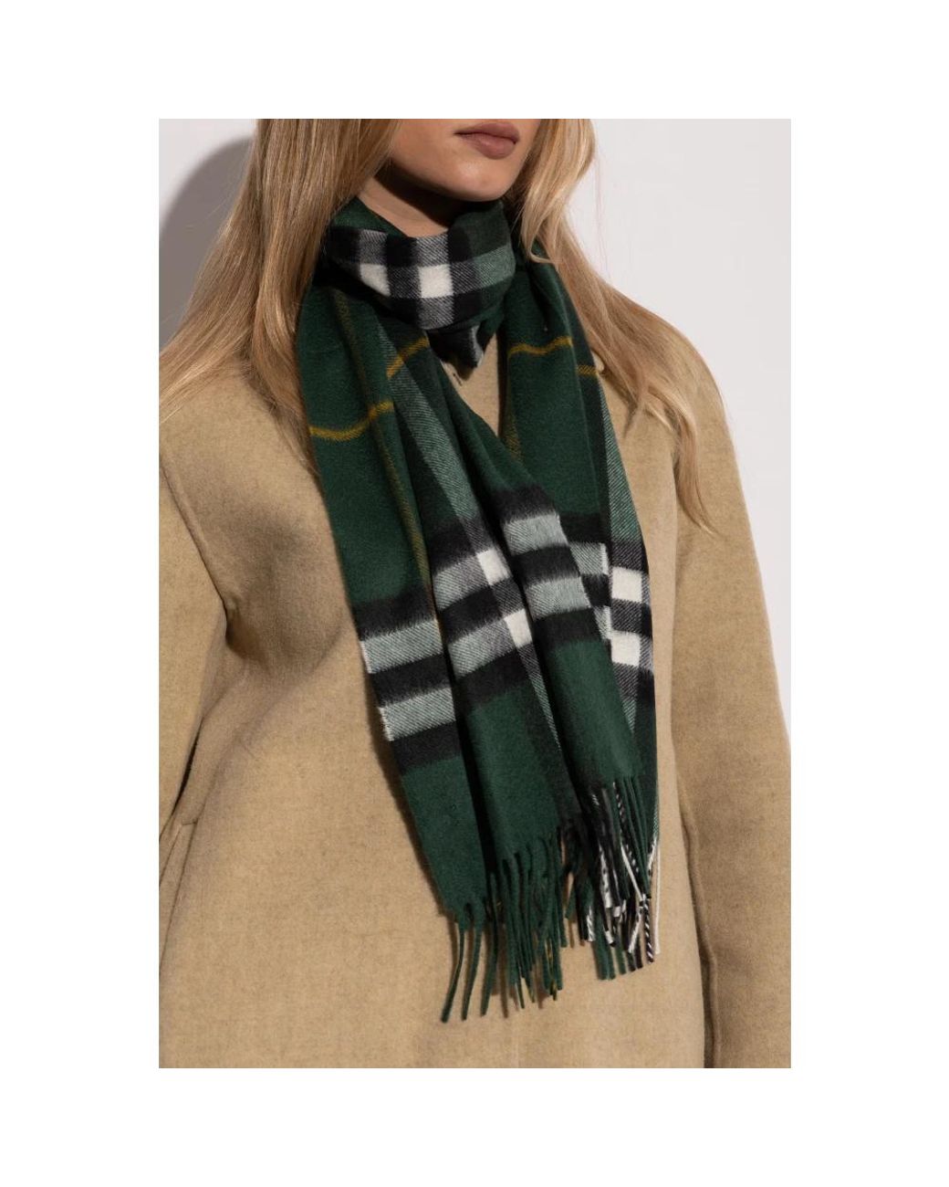 Burberry Green Winter Scarves