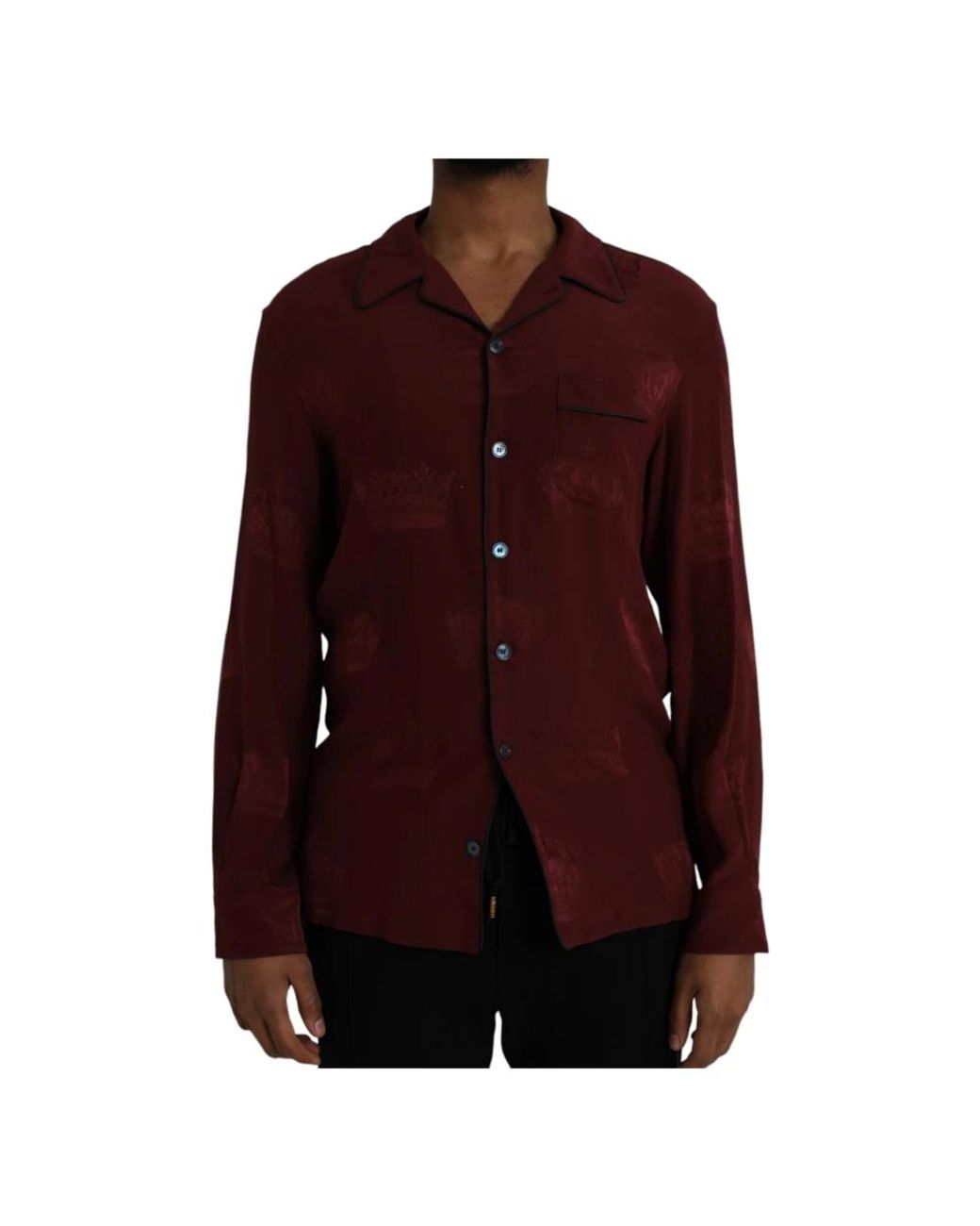 Dolce & Gabbana Purple Casual Shirts for men