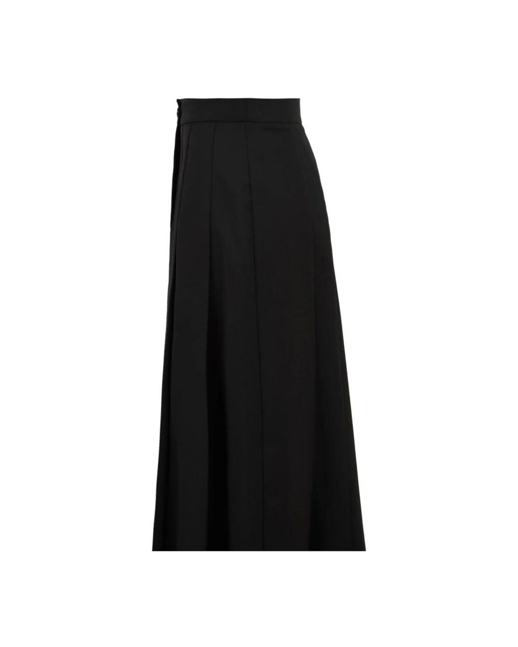 Midi Skirts SOLOTRE de color Black