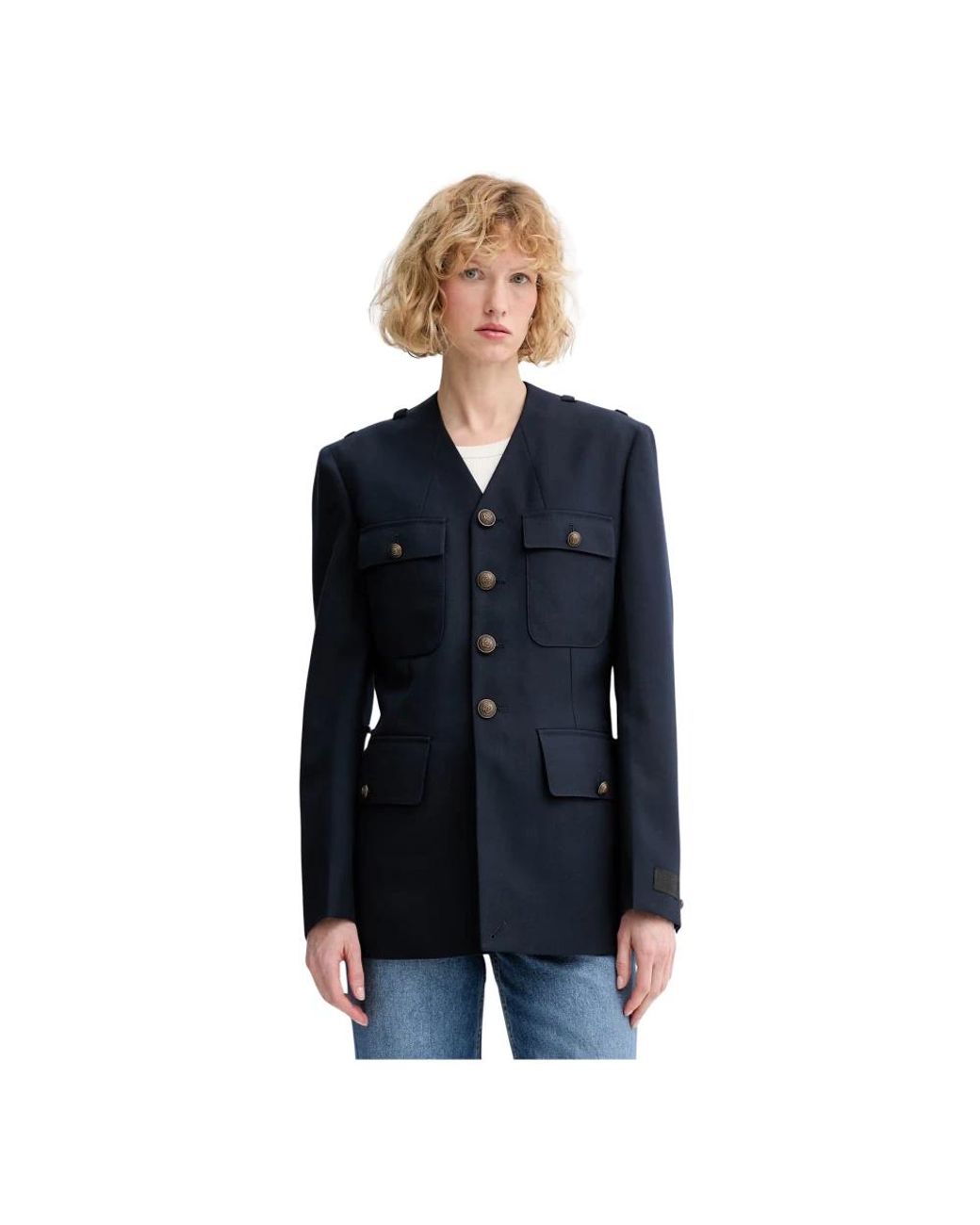 KENZO Military Jacket in het Blue