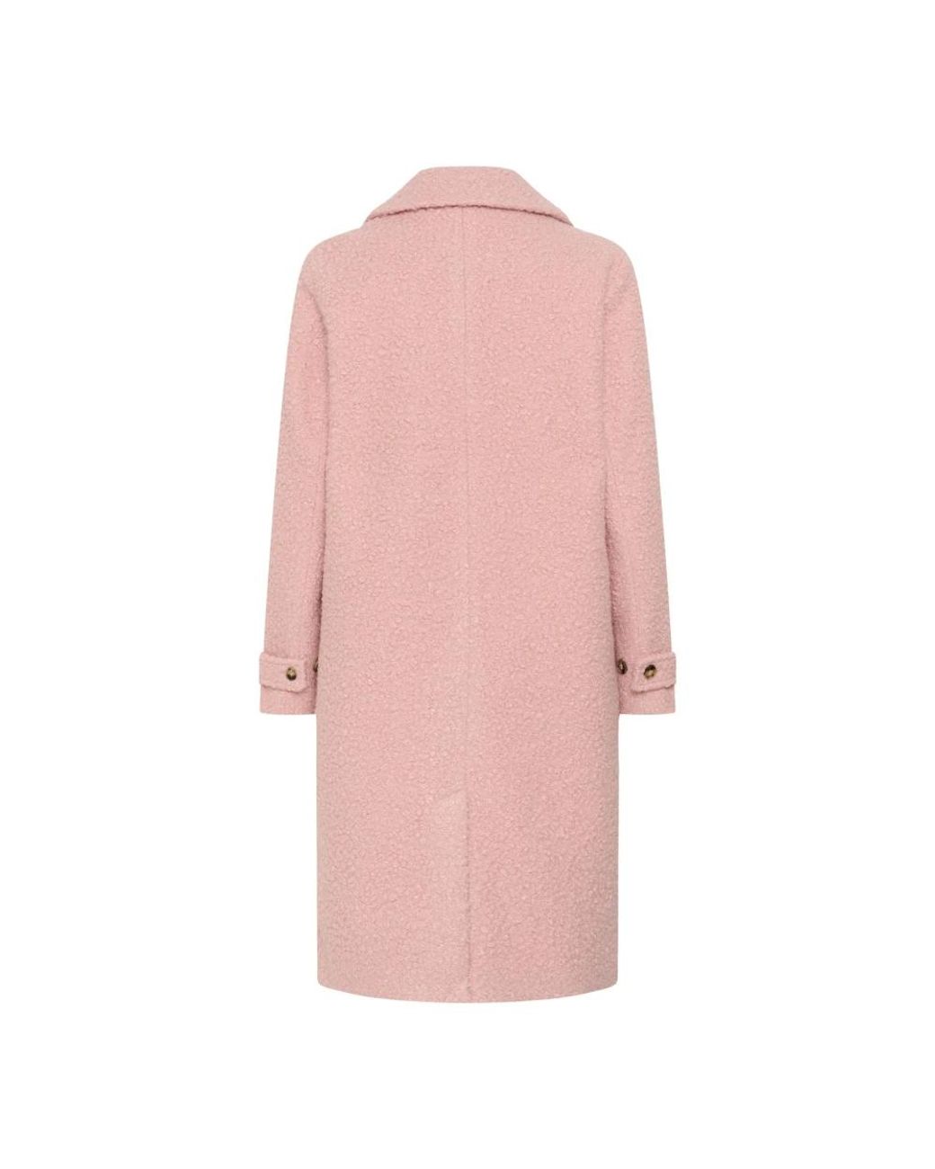 Single-Breasted Coats Kaffe de color Pink