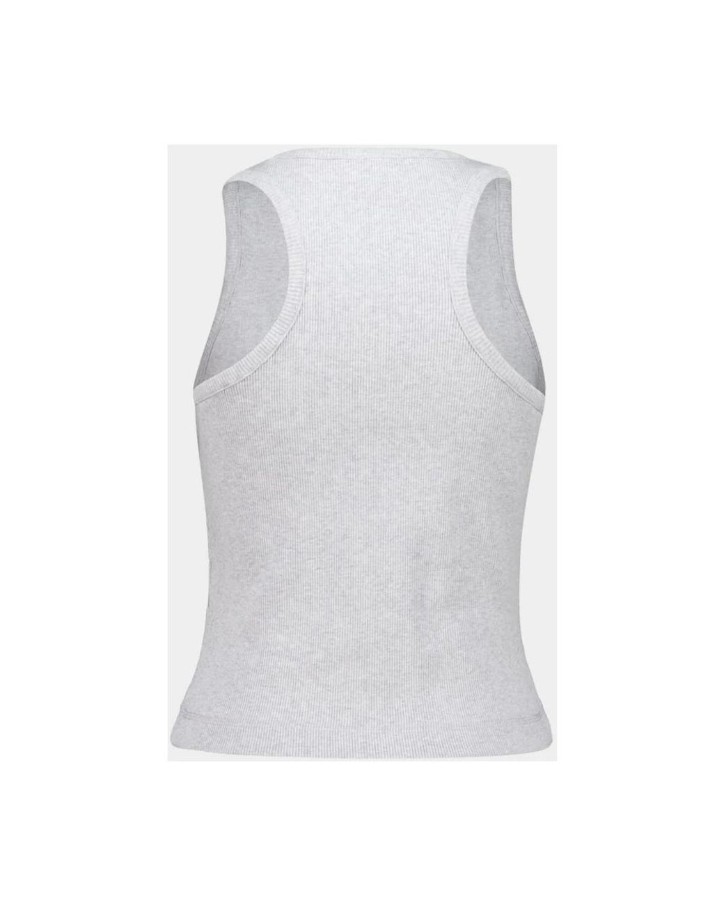 Casablanca White Sleeveless Tops