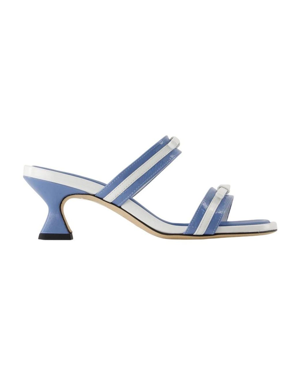 CAREL PARIS Blue Heeled Mules