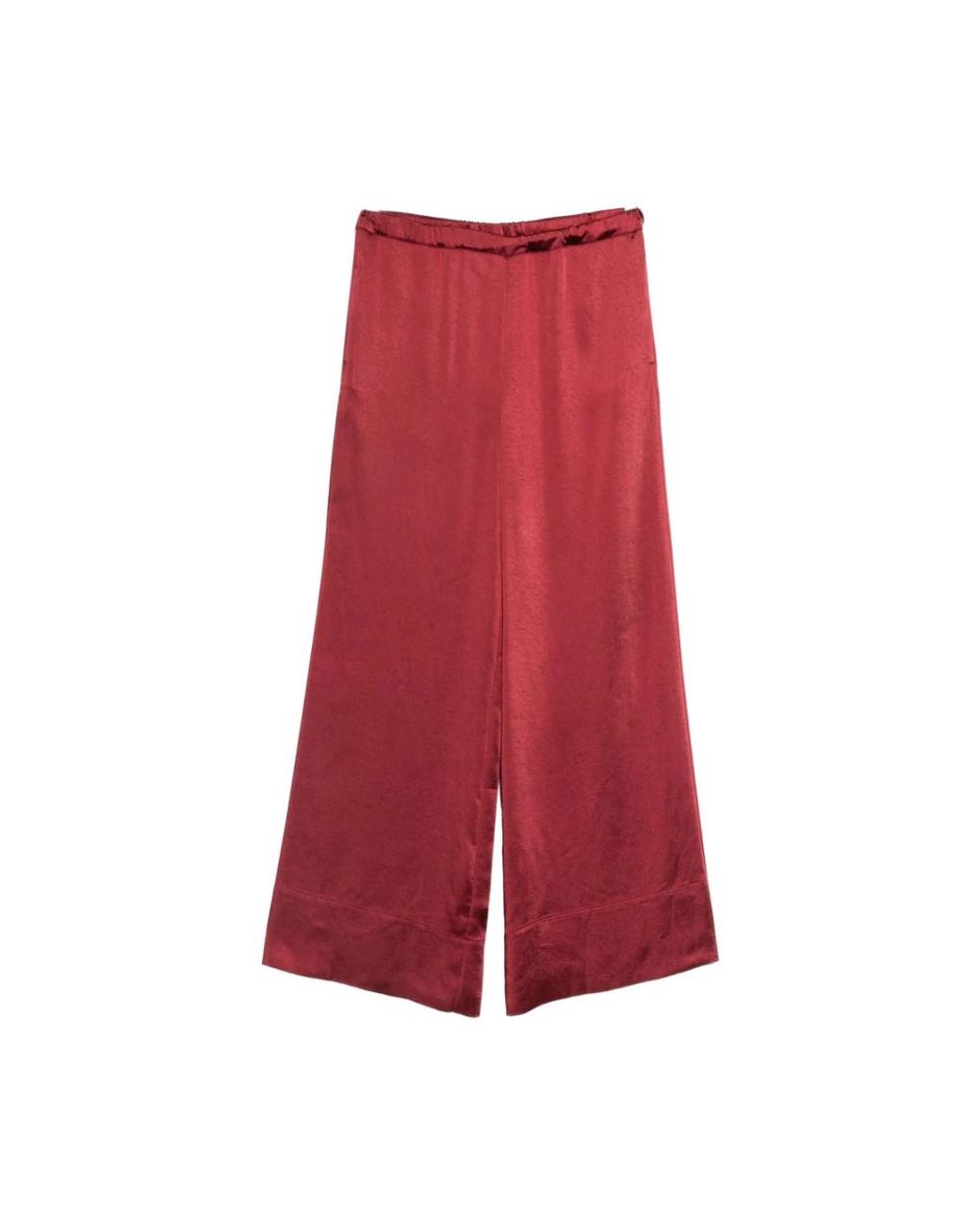 THE NINA STUDIO Red Wide Trousers