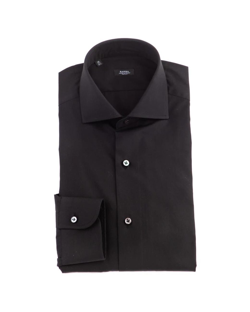 Barba Napoli Black Formal Shirts for men