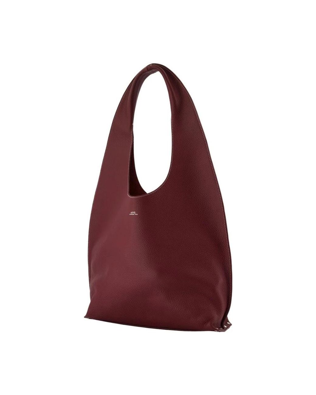A.P.C. Red Le Neige Clou Shoulder Bag