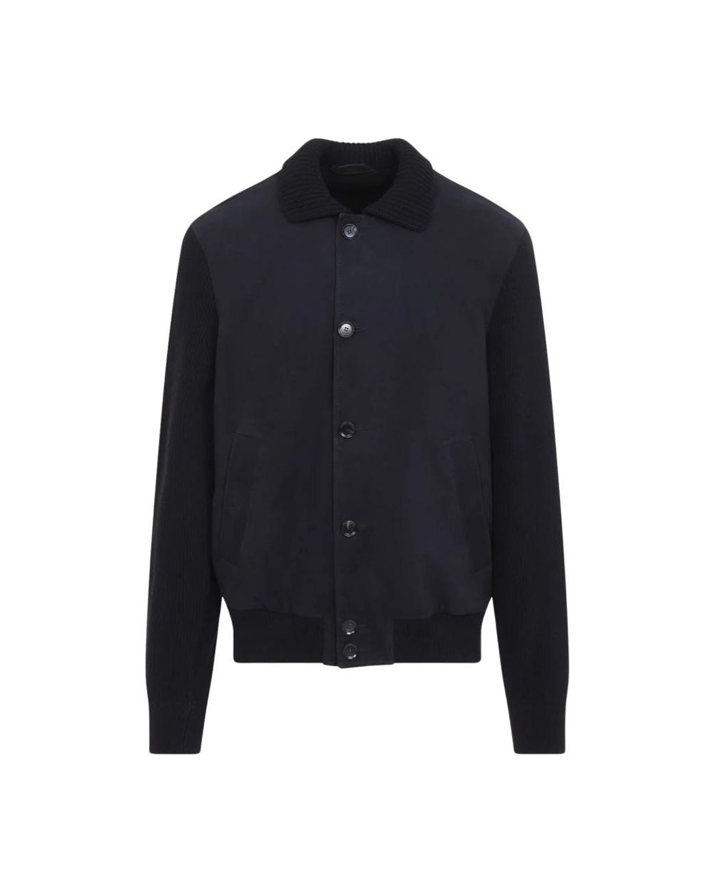 Brioni Blue Bomber Jackets for men