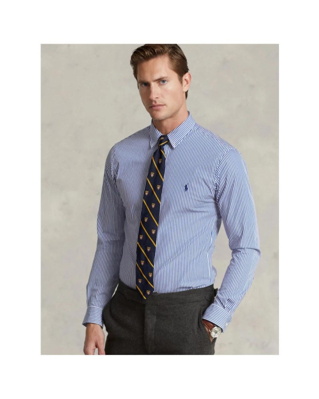 Polo Ralph Lauren Blue Formal Shirts for men