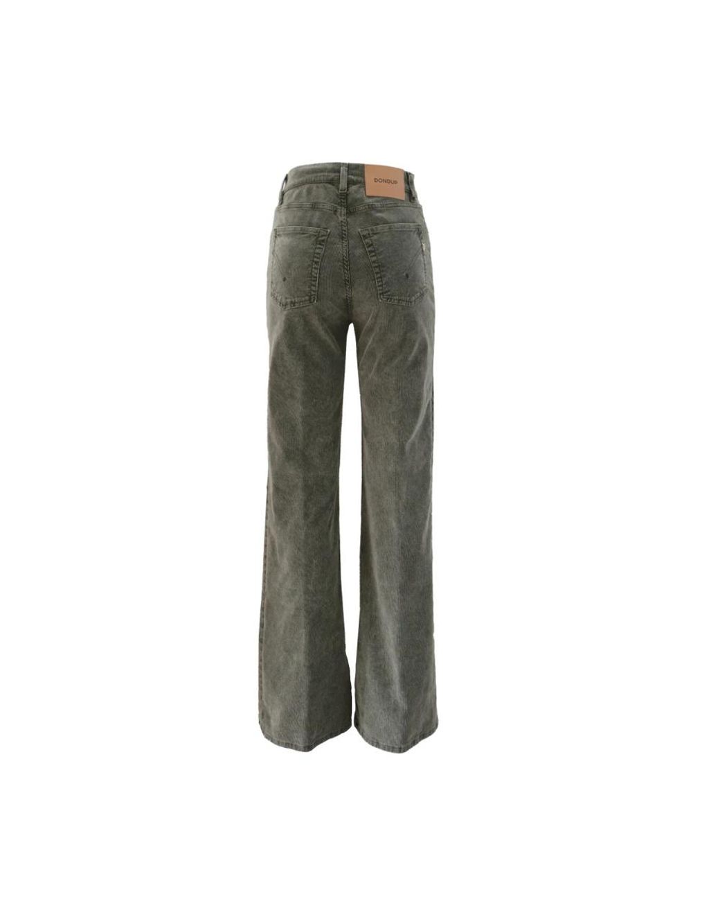 Dondup Green Wide Trousers