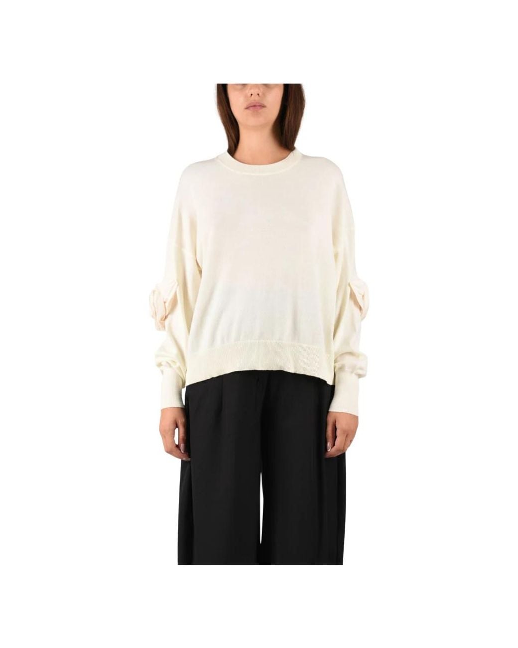MEIMEIJ White Wollpullover
