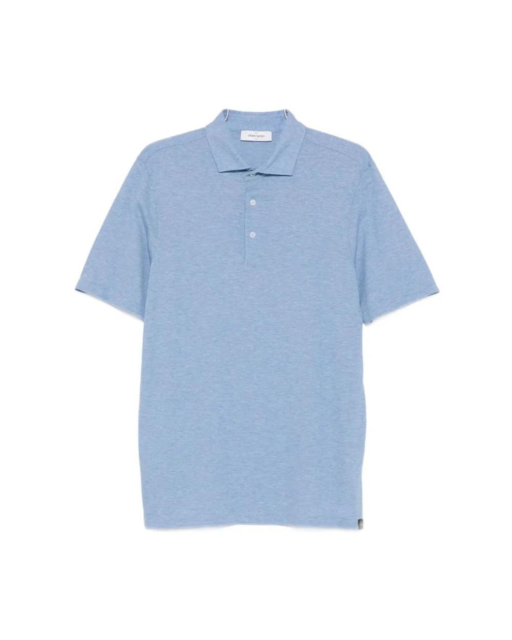Gran Sasso Blue Polo Shirts for men