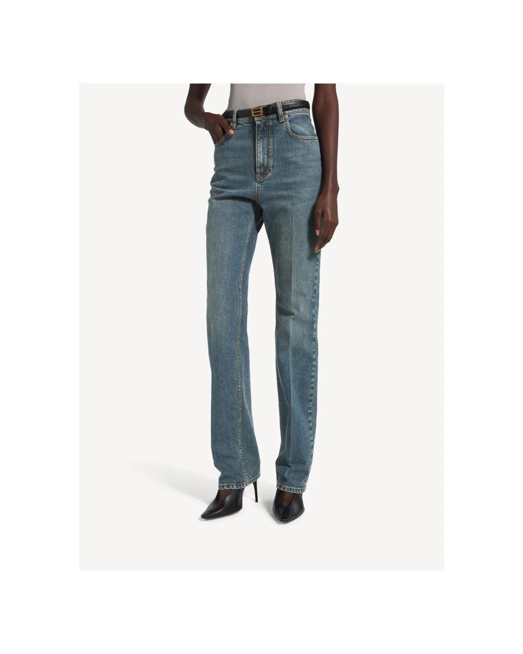 Balenciaga Blue Slim-Fit Jeans