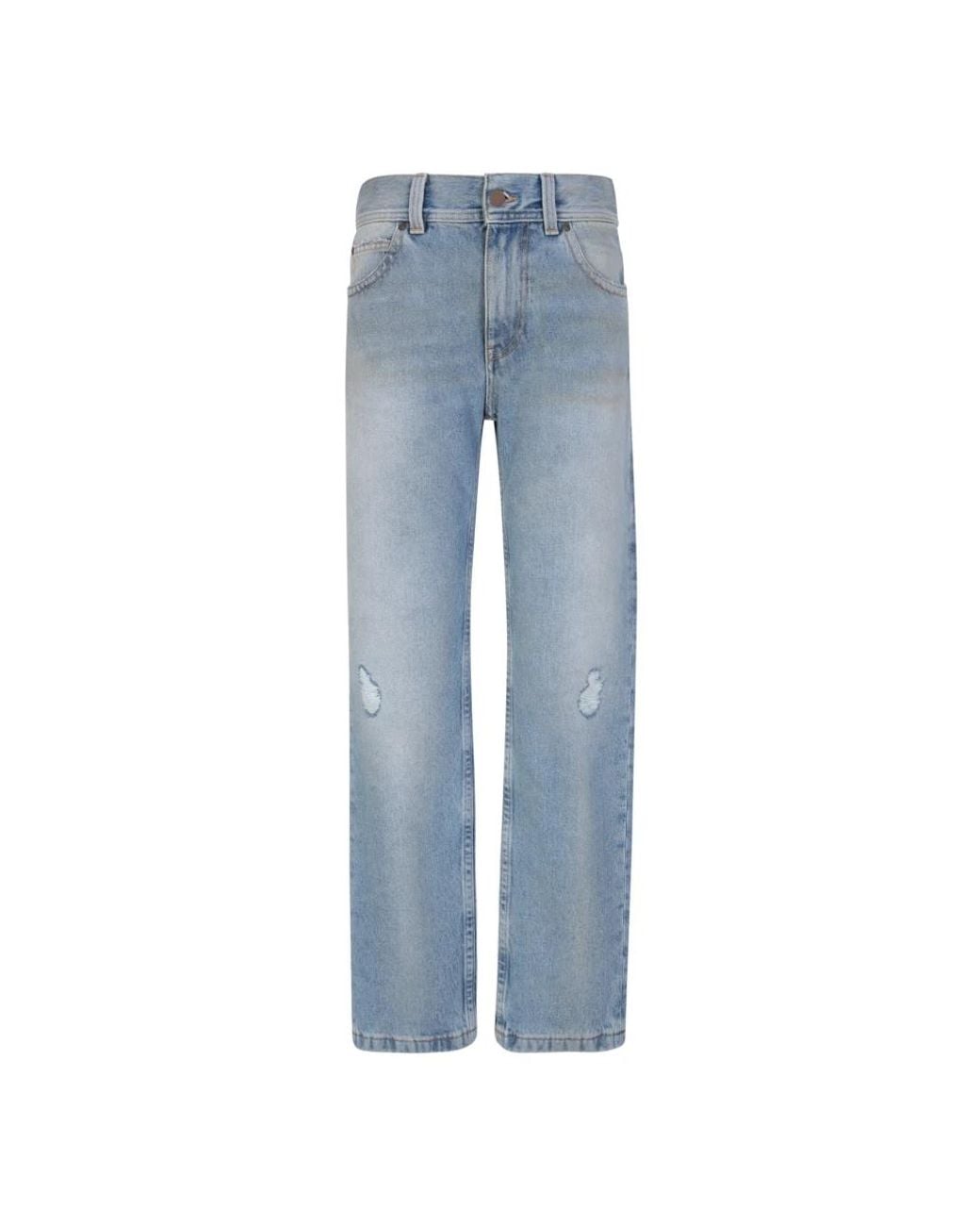 Palm Angels Blue Straight Fit Jeans