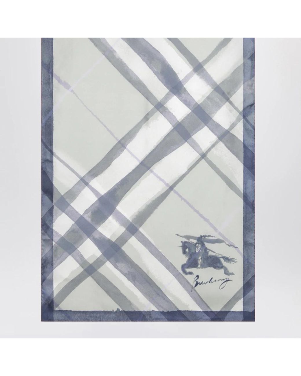 Burberry Blue Silk Scarves