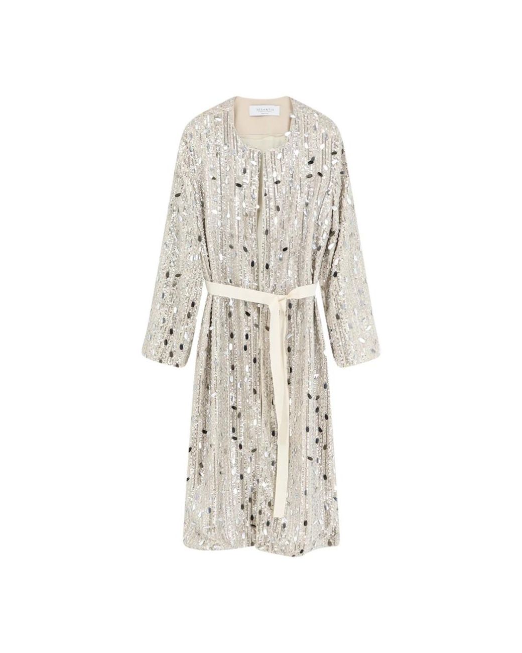 DE SANTIS Natural Belted Coats