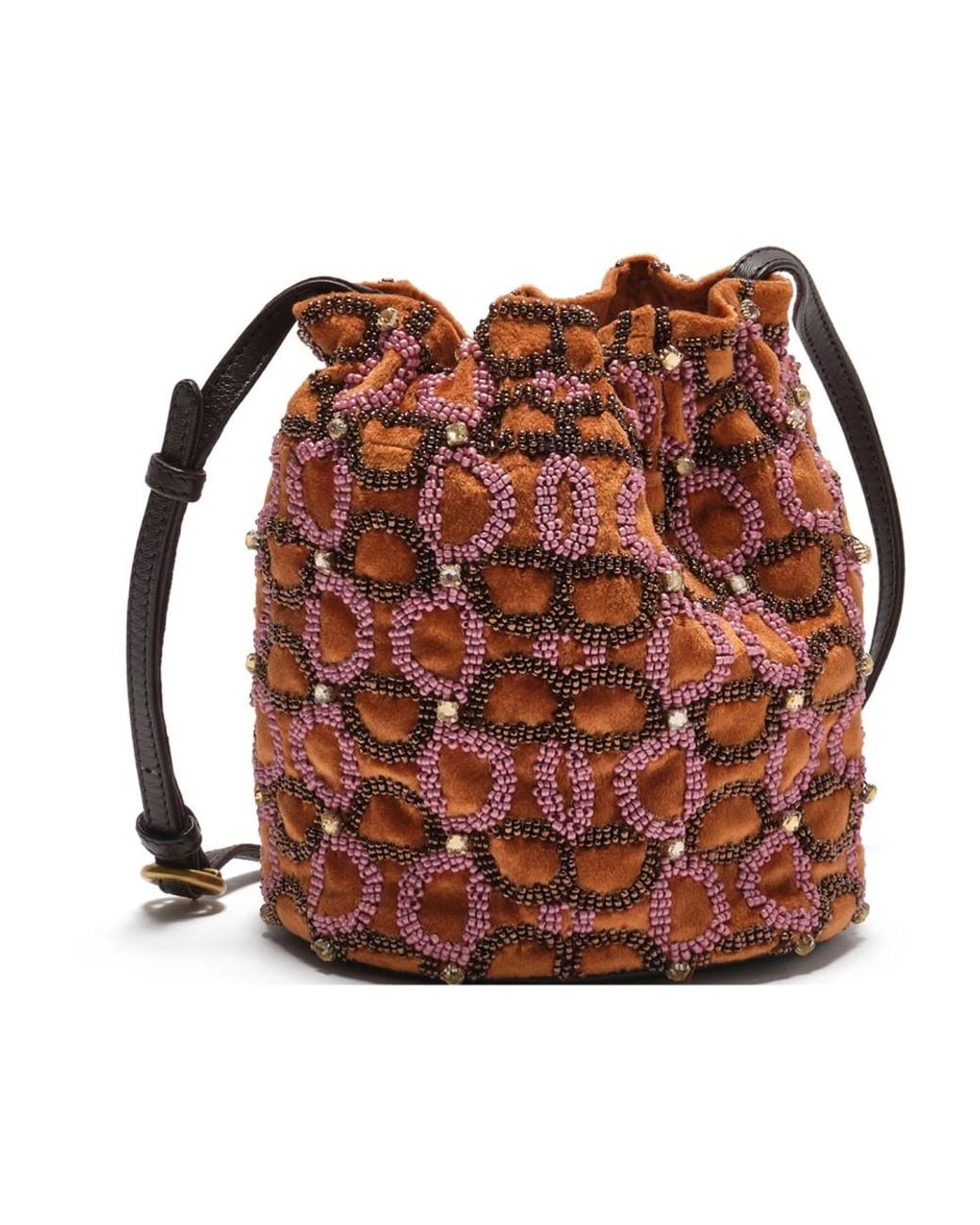 Maliparmi Brown Bucket Bags