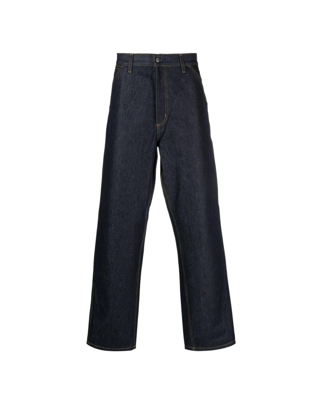 Carhartt Blue Straight Fit Jeans for men