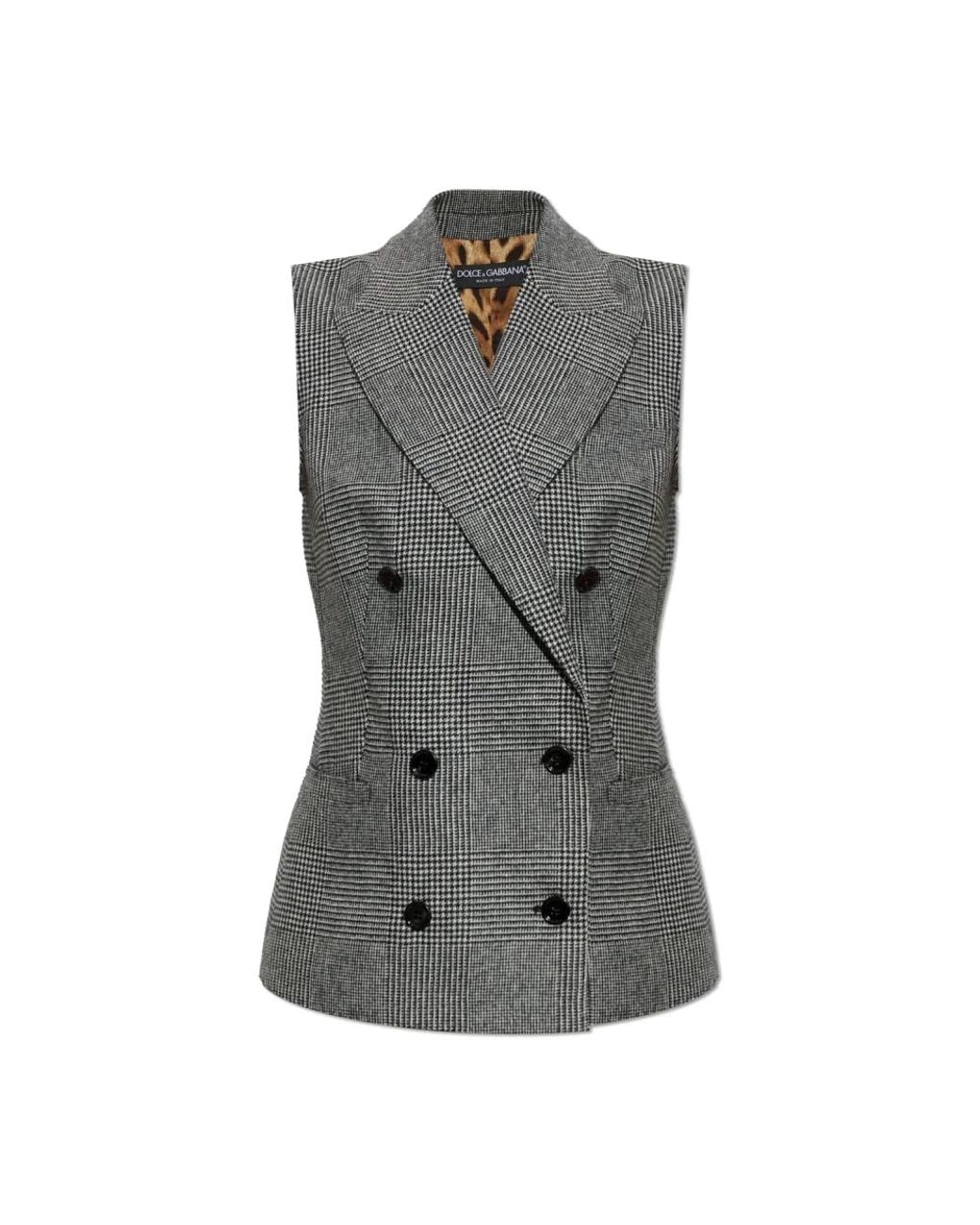 Dolce & Gabbana Gray Waistcoats