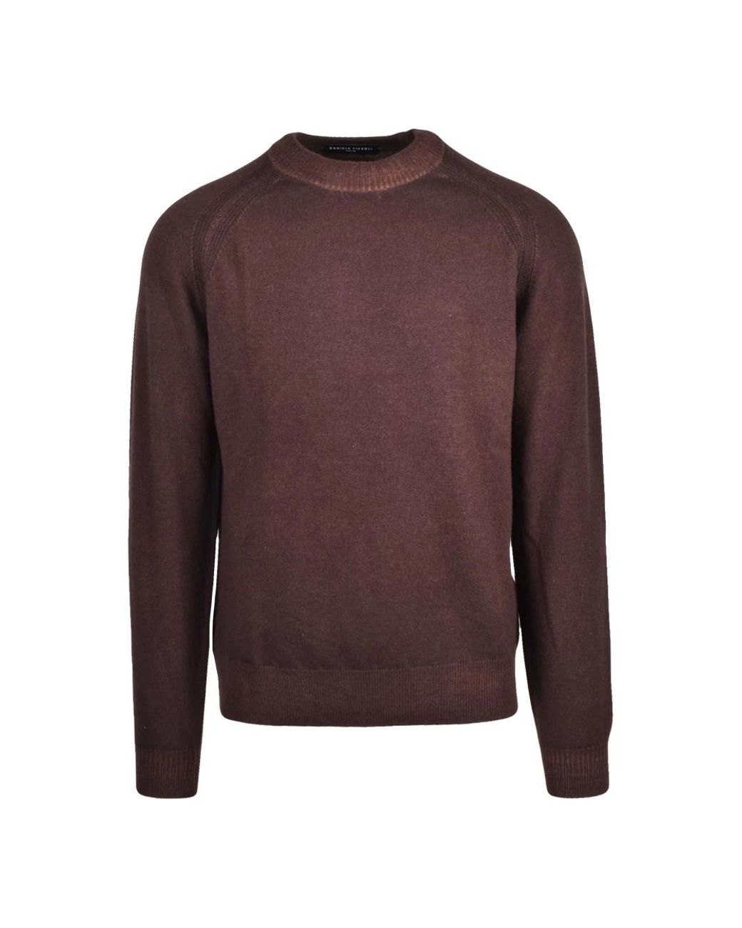 Daniele Fiesoli Brown Round-Neck Knitwear for men