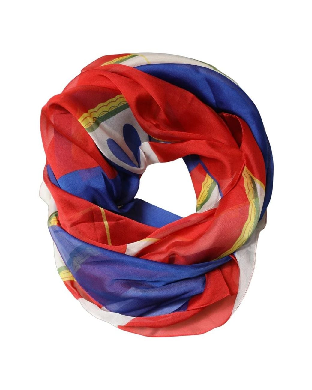 Dolce & Gabbana Red Silk Scarves