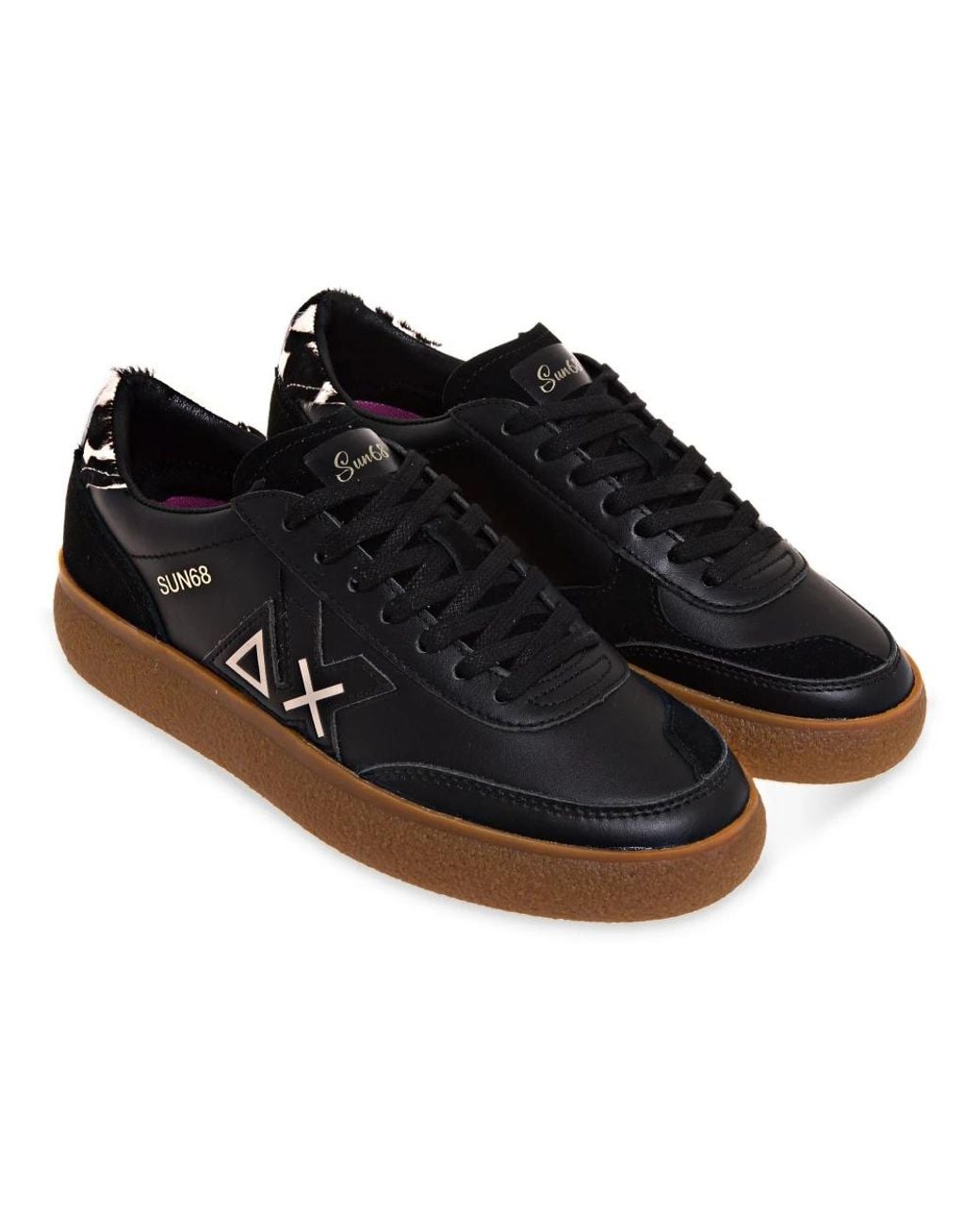 Sun 68 Black Sneakers
