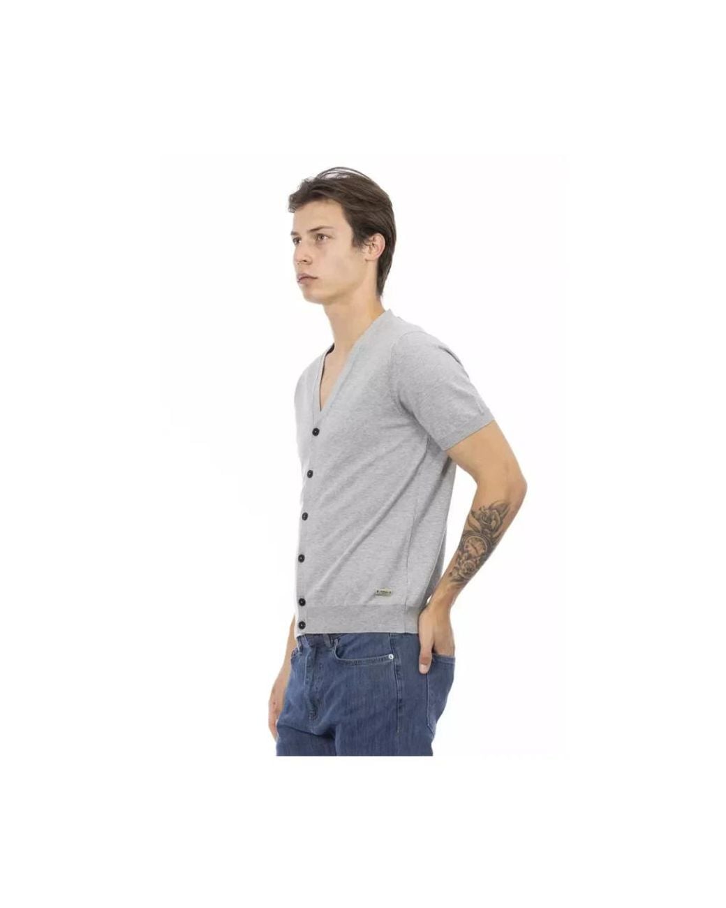 Baldinini Gray Cardigans for men