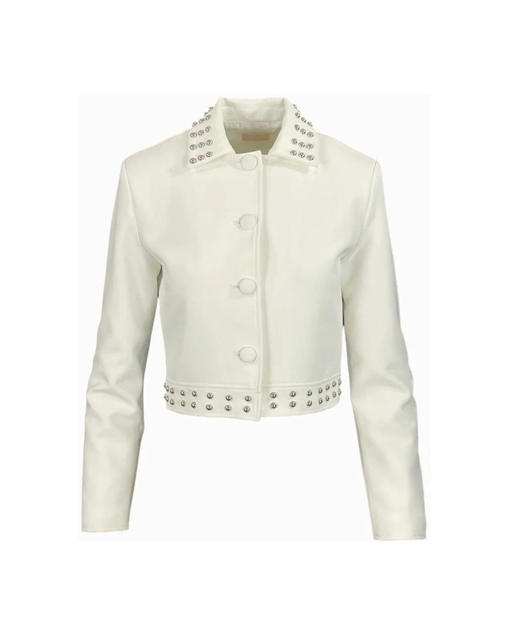 Liu Jo White Leather Jackets
