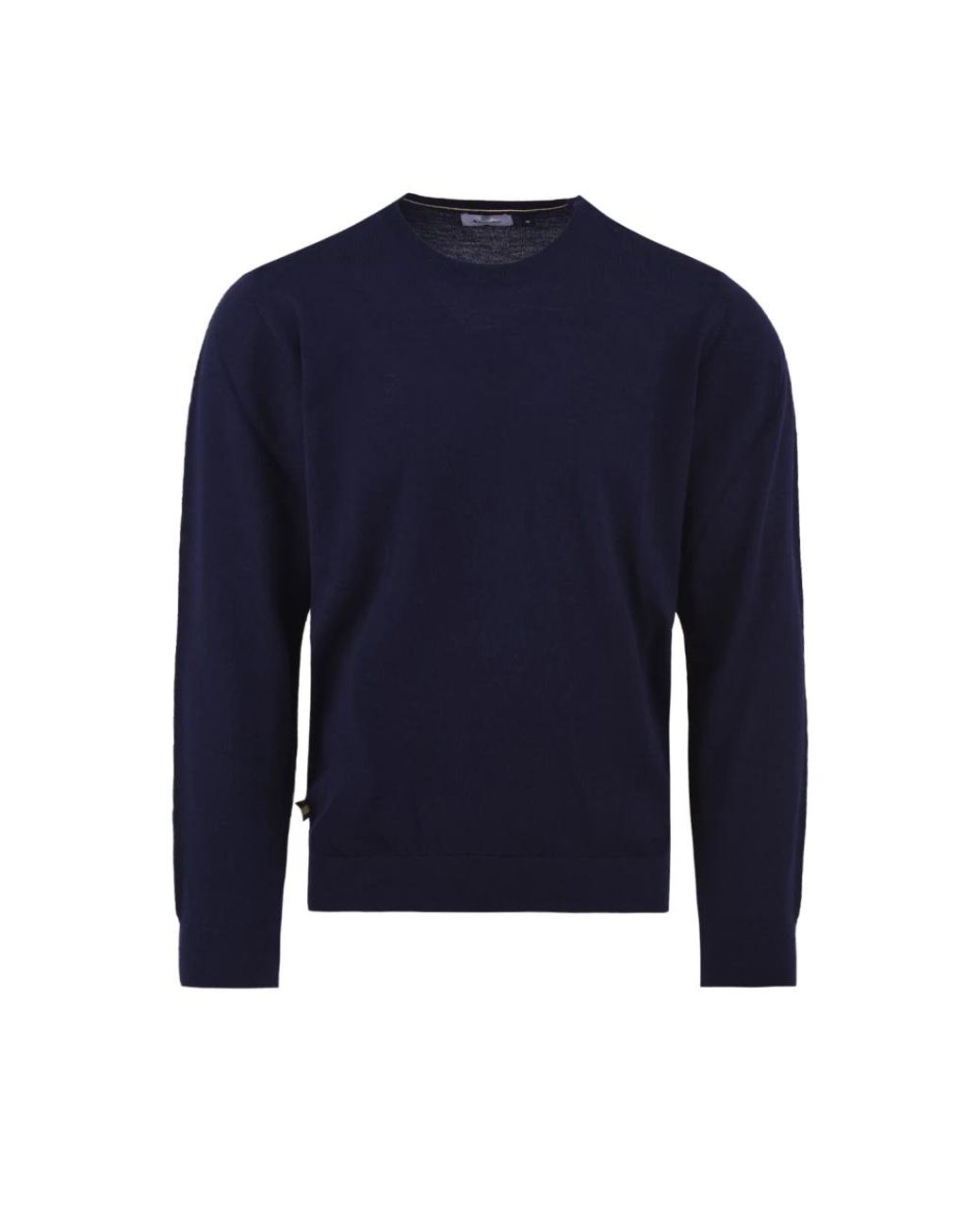 Aquascutum Blue Round-Neck Knitwear for men