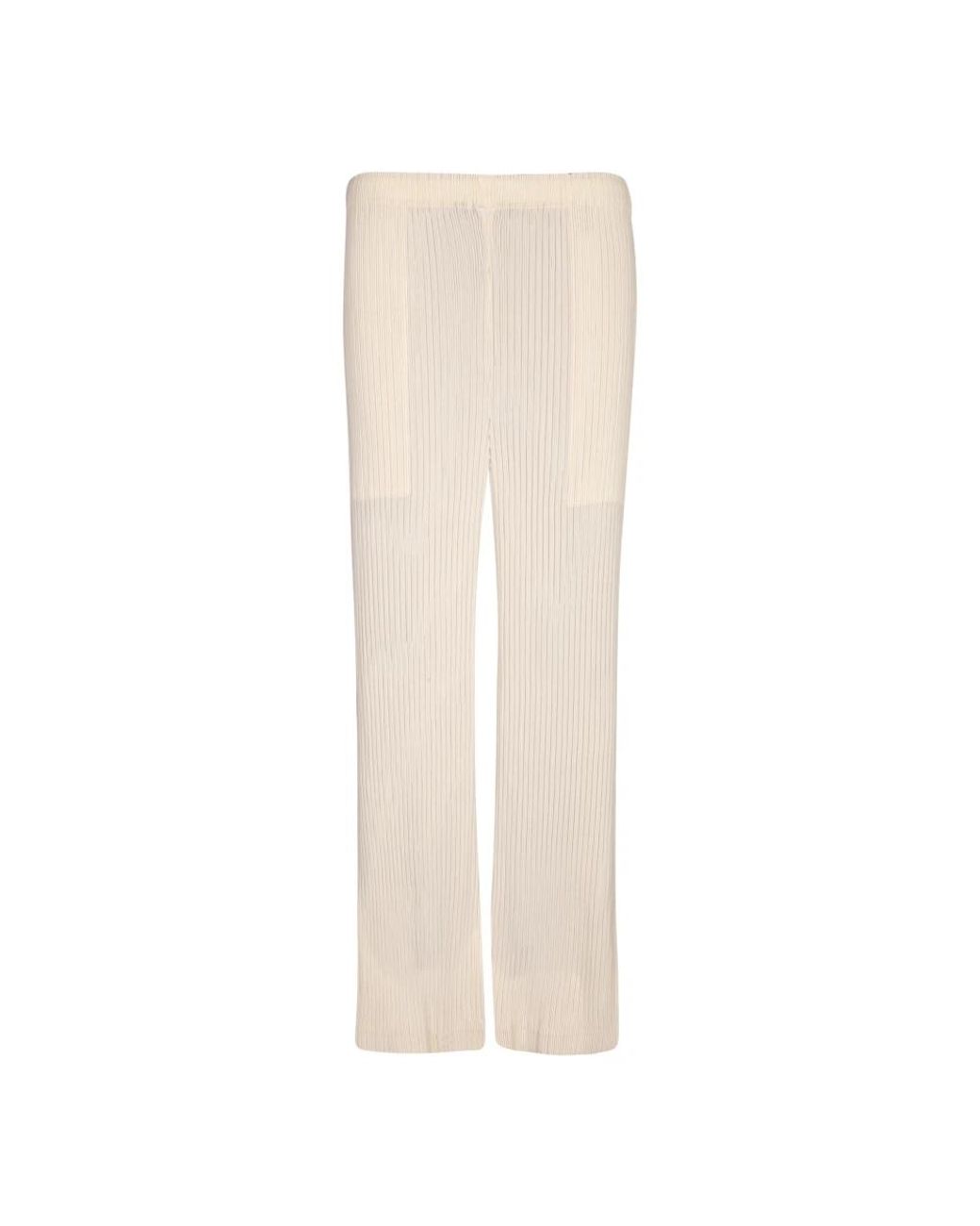 Issey Miyake Natural Straight Trousers