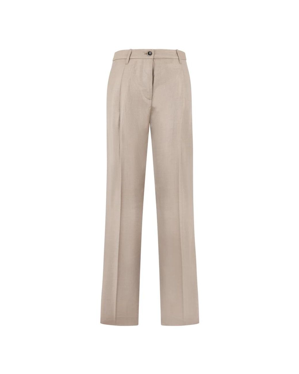 Nine:inthe:morning Natural Wide Trousers