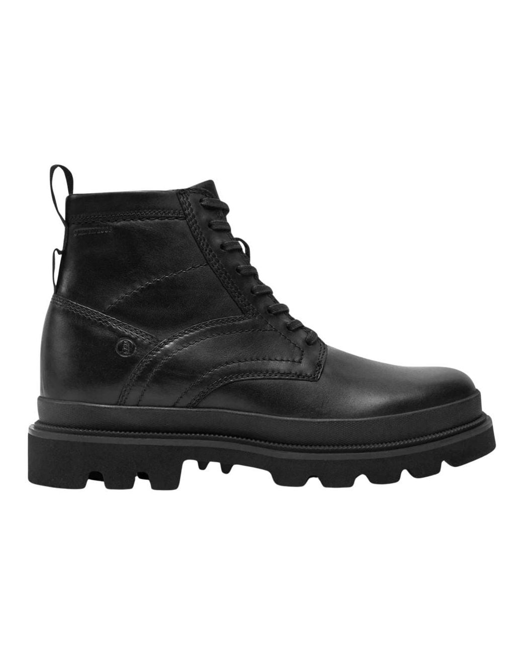 Clarks Black Lace-Up Boots for men