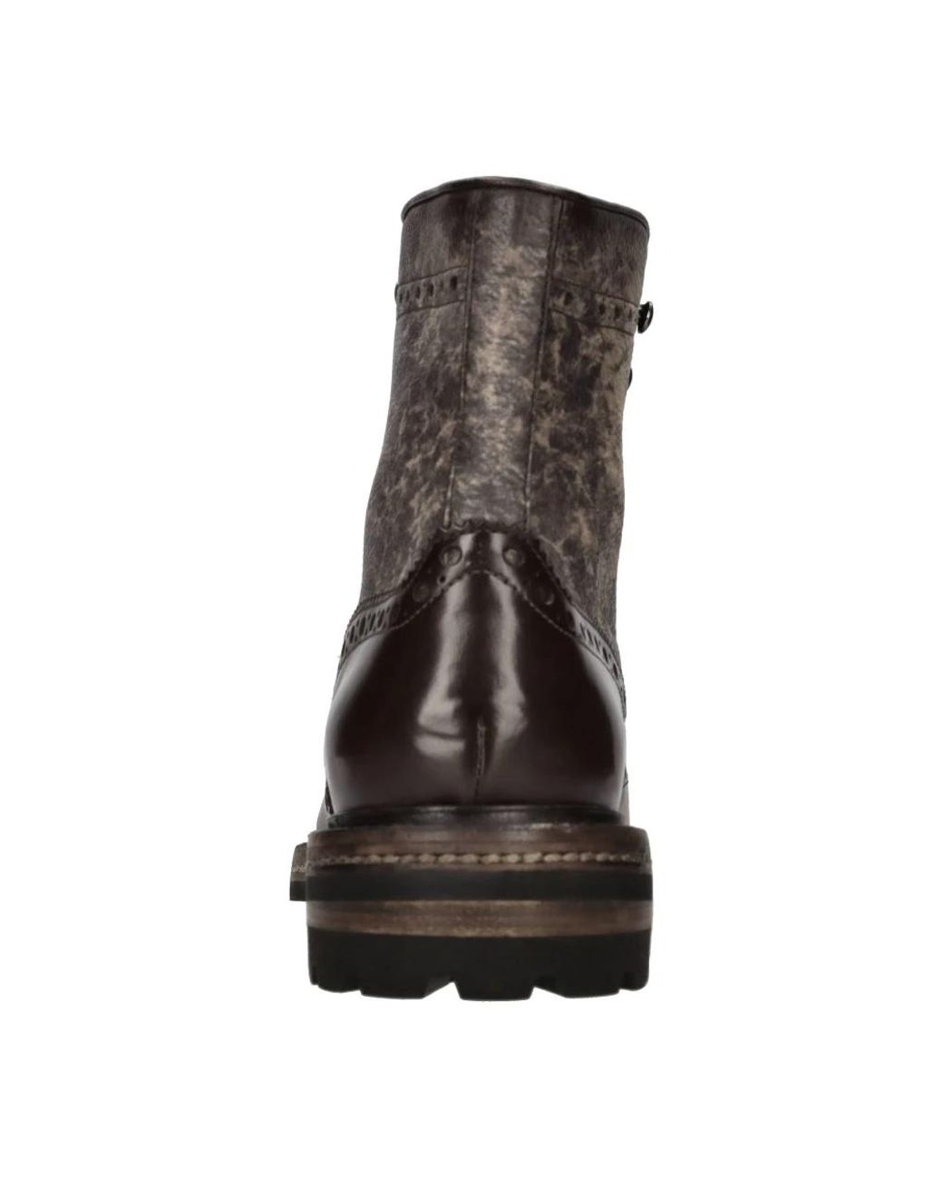 Santoni Brown Lace-Up Boots