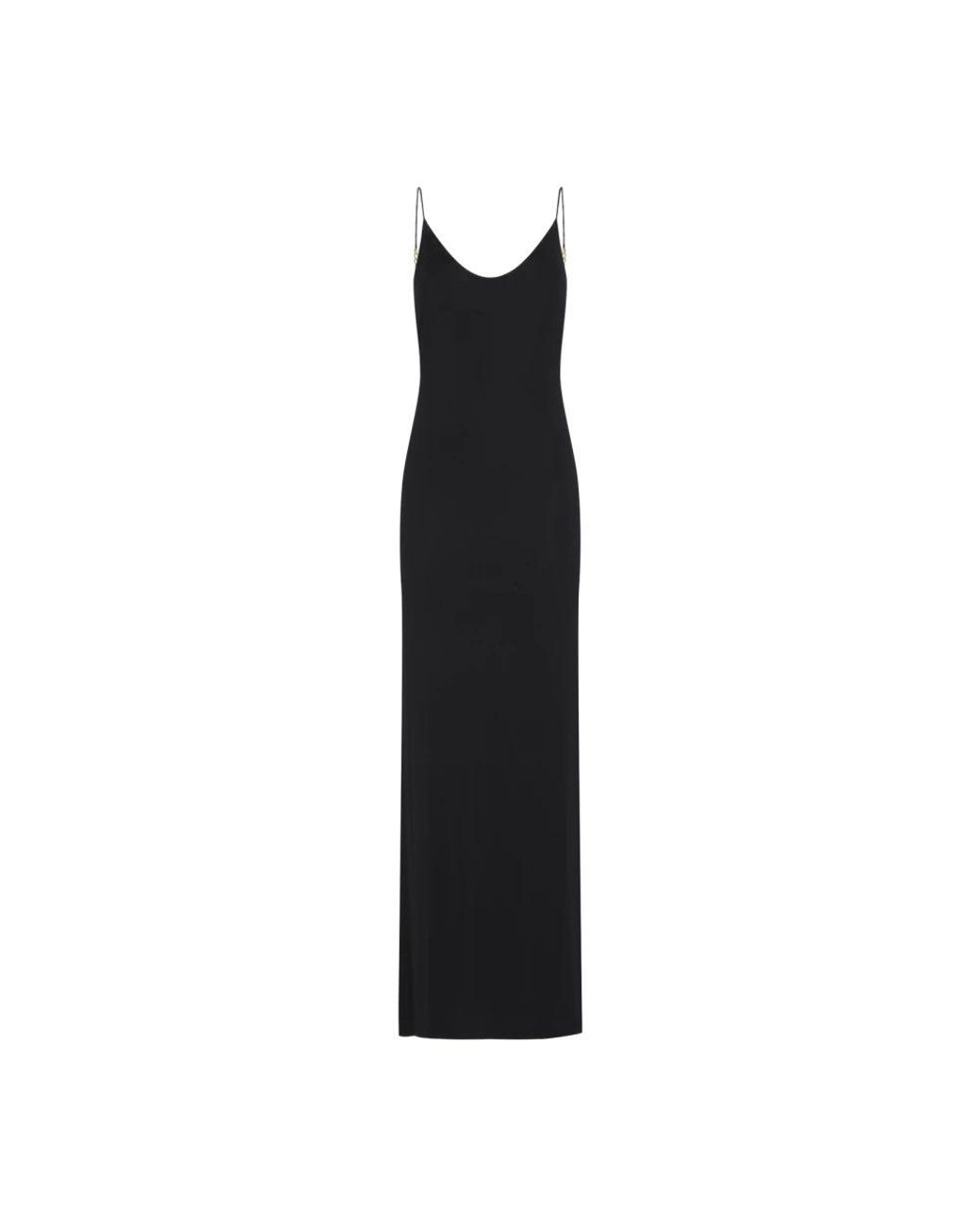 Saint Laurent Black Knitted Dresses