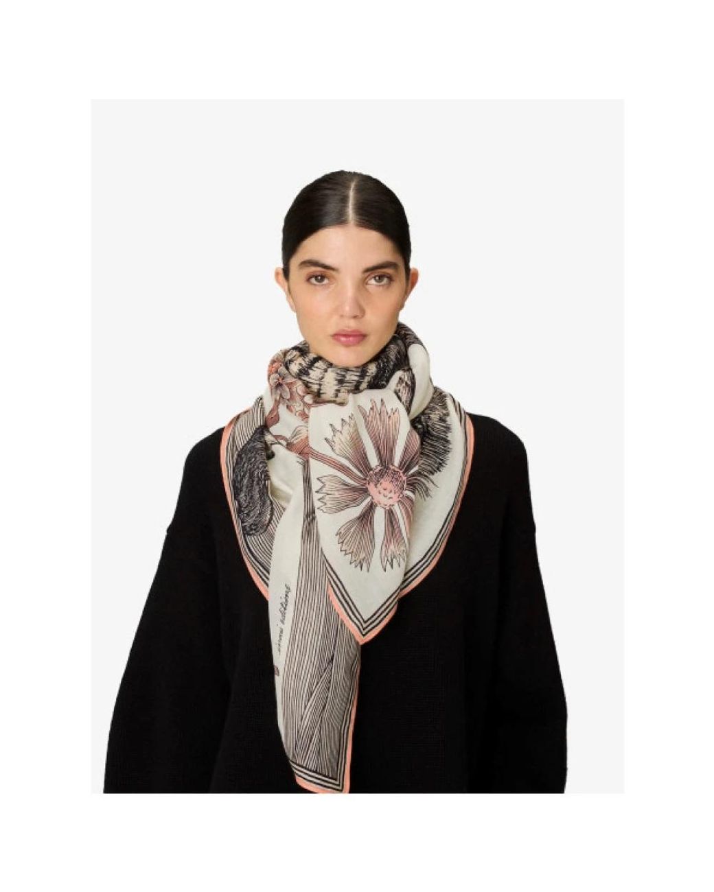Inoui Edition Pink Silk Scarves