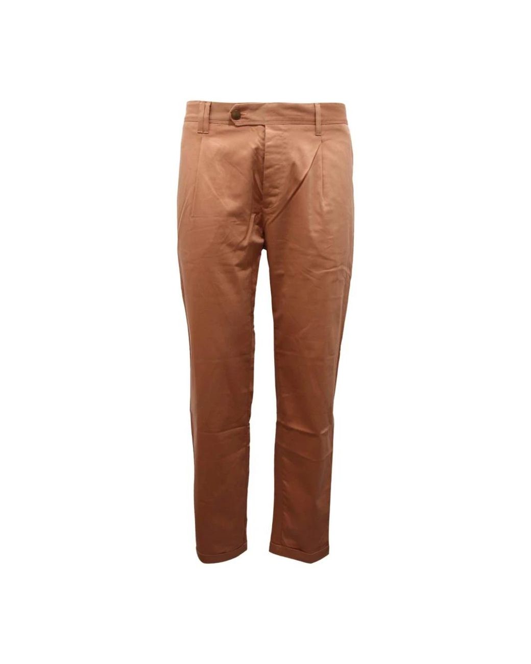 Officina 36 Brown Chinos for men