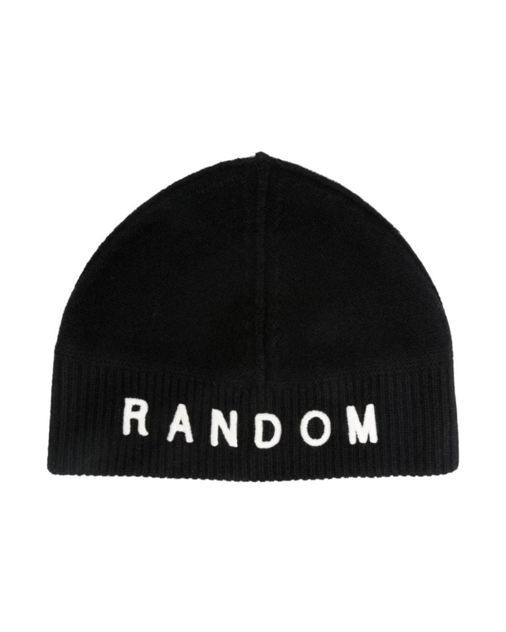 Beanies di Random Identities in Black da Uomo