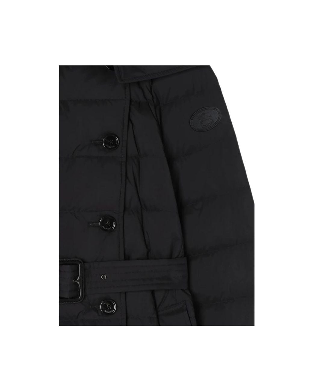 Down Coats Burberry de color Black