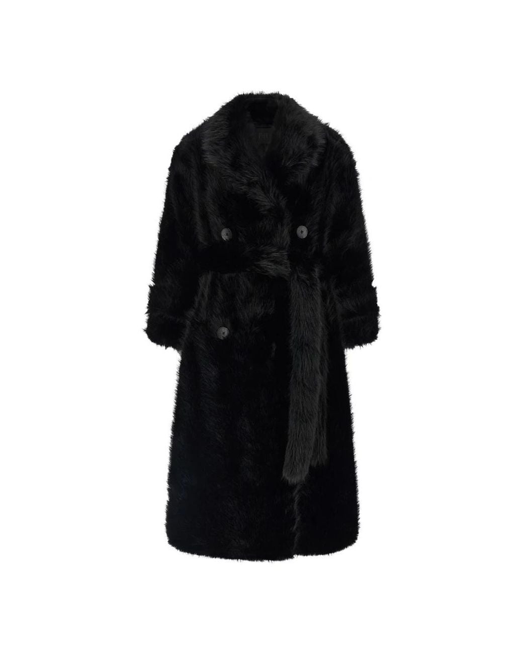 BB COUTURE Black Faux Fur & Shearling Jackets