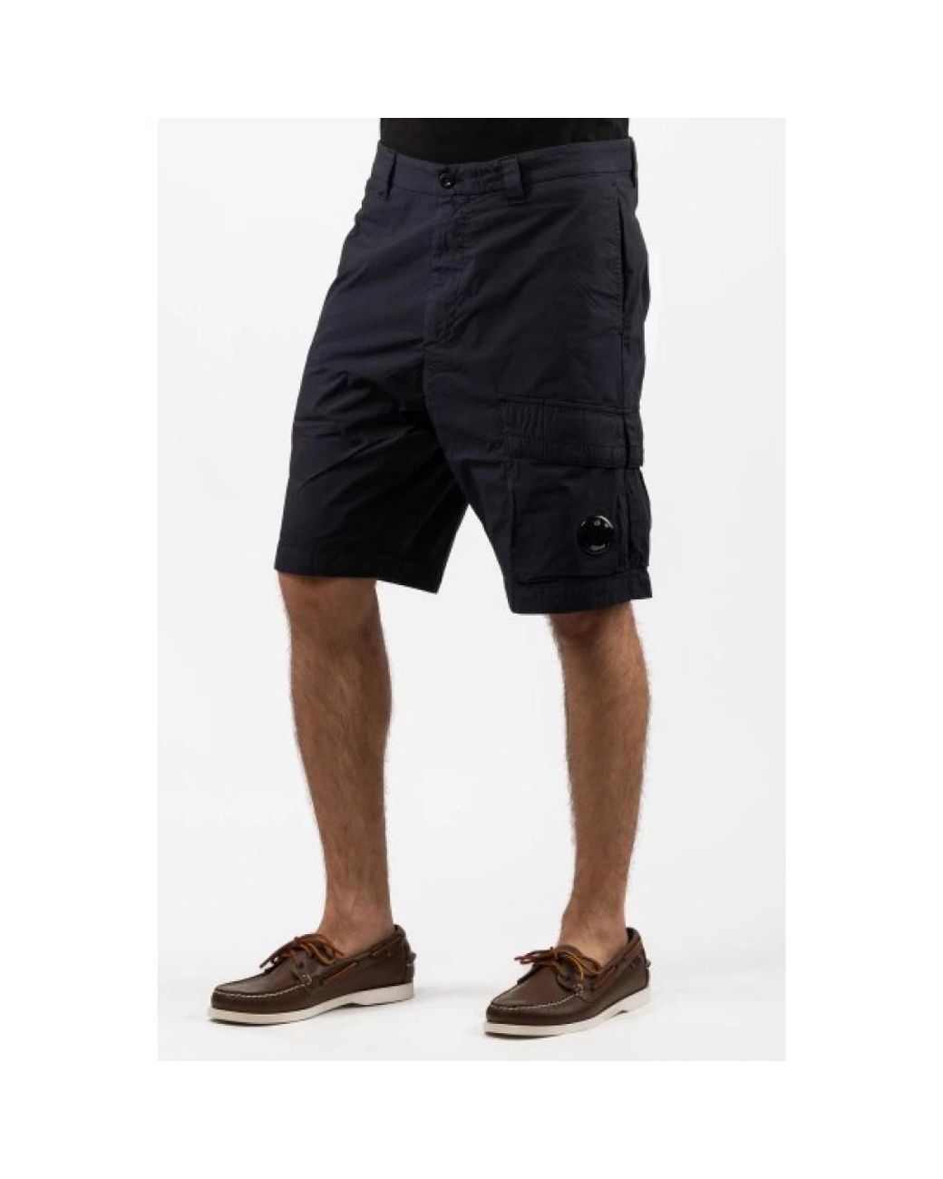 C P Company Black Casual Shorts for men
