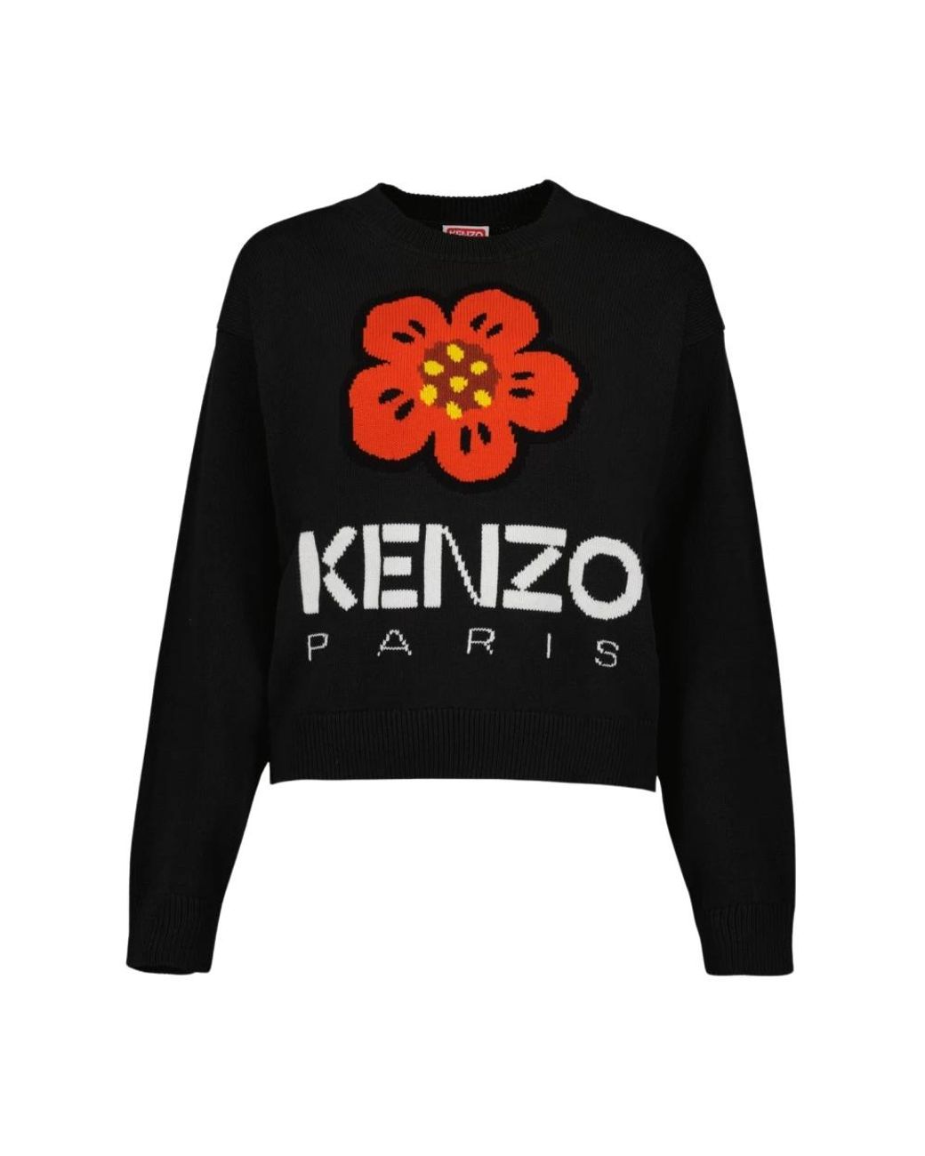 KENZO Black Round-Neck Knitwear