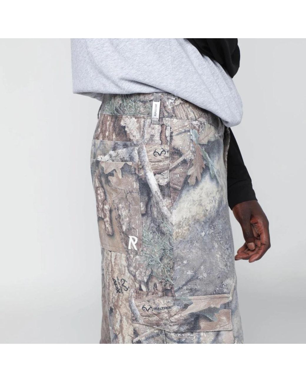 Represent Gray Wide Trousers for men