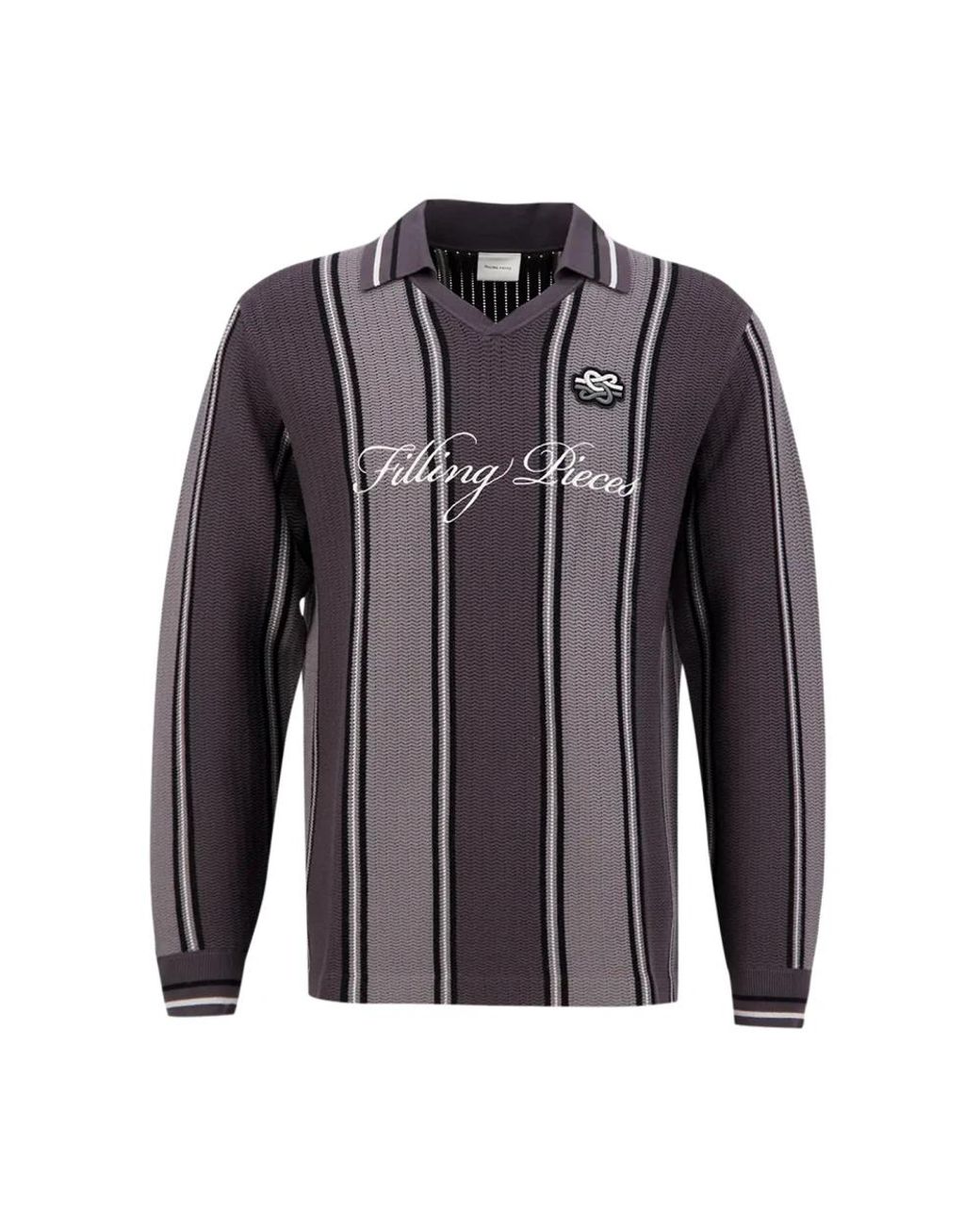 Filling Pieces Blue V-Neck Knitwear for men